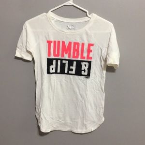 Justice tumble and flip tee (size 10)